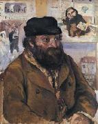 Camille Pissarro Portrait Paul Cezanne oil